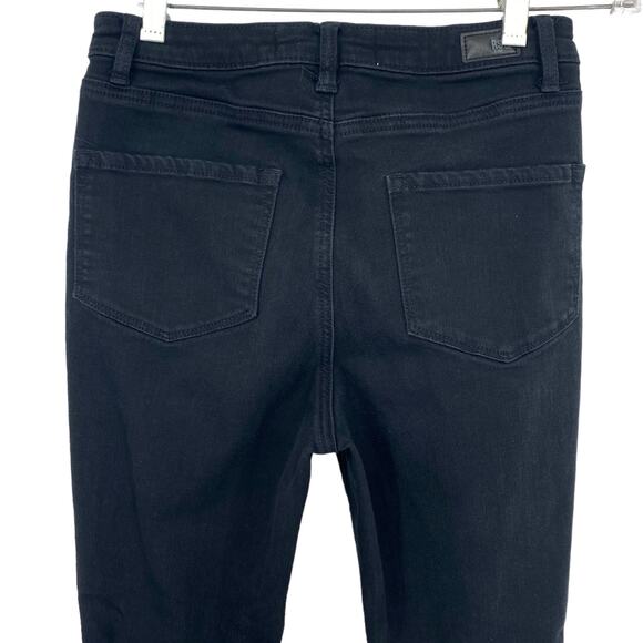 RSQ L.A. Super High Rise Skinny Jeans Black Distressed Stretch Ankle Casual - Picture 6 of 8